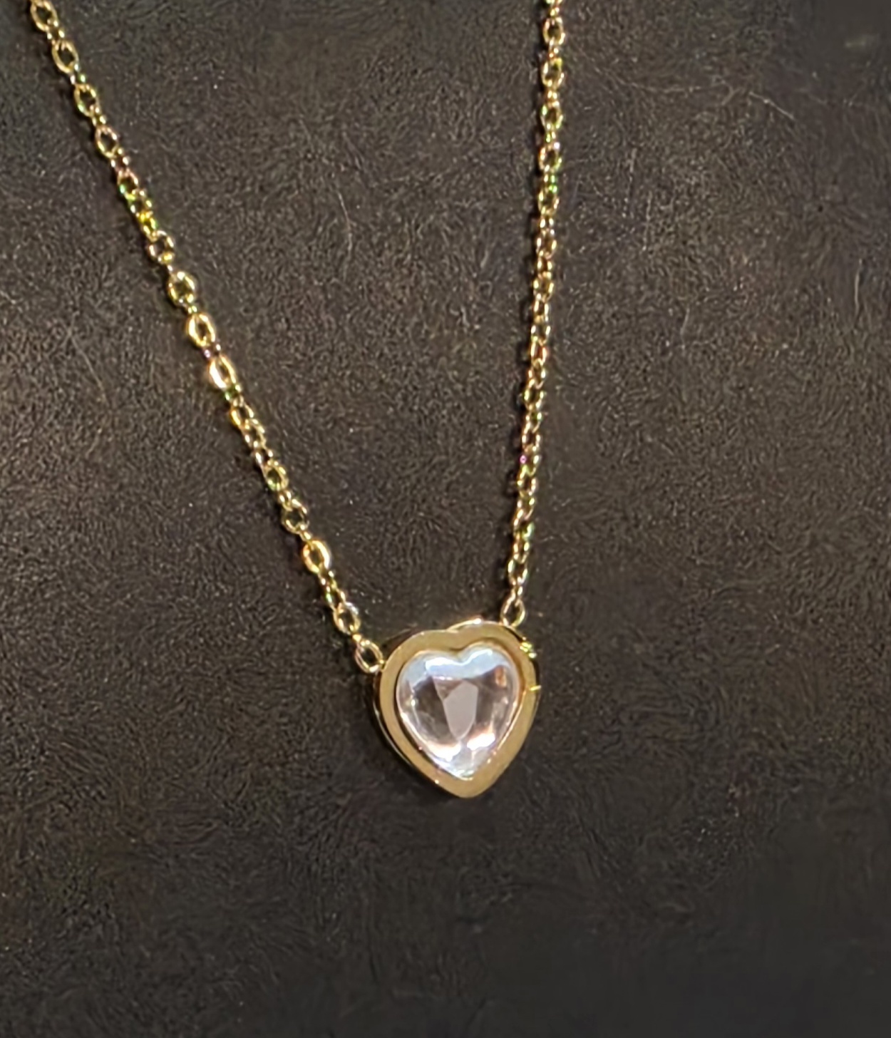 Crystal Heart Necklace — view 3